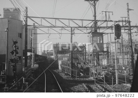 小田急・新原町田（現町田）駅、小田急デパート建設中、1973年1月3日、NSE展望席から撮影 97648222