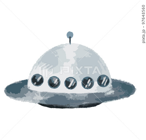 UFOの水彩風イラスト UFOの水彩風イラスト 97648560