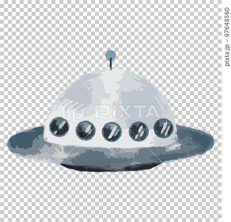 UFOの水彩風イラスト UFOの水彩風イラスト 97648560