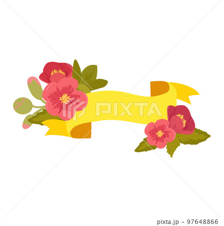 Flower label design, vintage template decoration vector illustration. Symbol for business shop, icon element collection with graphic leaf. Flower label design, vintage template decoration vector illustration. Symbol for business shop, icon element collection with graphic leaf. 97648866