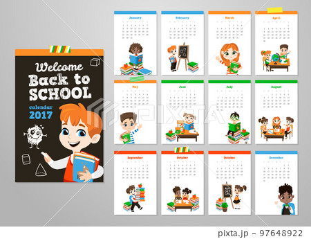 Back to school printable set with pupils. Back to school printable set with pupils. 97648922