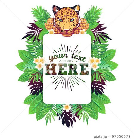 Tropical vector illustration. Tropical vector illustration. 97650573
