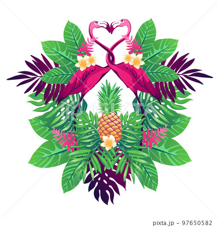 Tropical vector illustration. 97650582