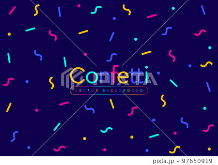 Confetti vector seamless pattern 97650919
