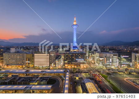 Kyoto, Japan cityscape at Kyoto Tower 97651403
