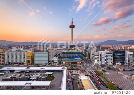Kyoto, Japan Cityscape at Kyoto Tower Kyoto, Japan Cityscape at Kyoto Tower 97651420