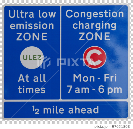 ULEZ (Ultra low emission zone) and C (Congestion charging zone) ULEZ (Ultra low emission zone) and C (Congestion charging zone) 97651808