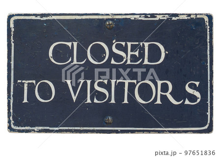 Closed to visitors sign transparent PNG 97651836