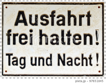 German sign transparent PNG. Exit, keep clear day and night German sign transparent PNG. Exit, keep clear day and night 97651845