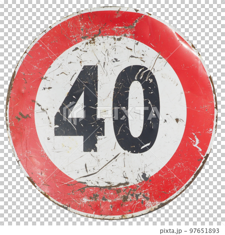 maximum speed sign transparent PNG-插圖素材 [97651893] - PIXTA圖庫