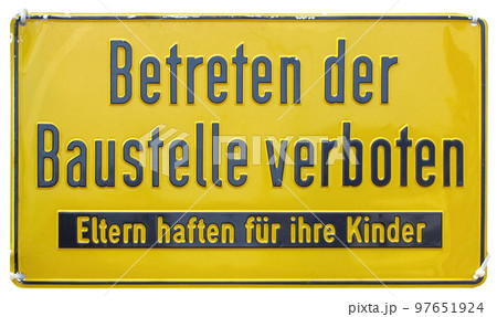 German sign transparent PNG. Trespassing forbidden. 97651924