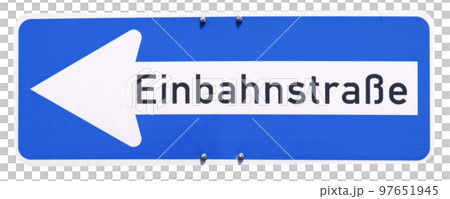 German sign transparent PNG Einbahnstrasse One Way street 97651945
