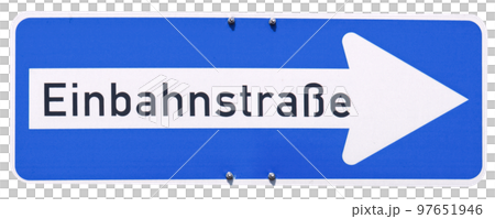 German sign transparent PNG Einbahnstrasse One Way street 97651946