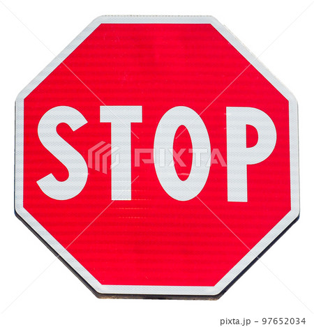Stop sign transparent PNGのイラスト素材 [97652034] - PIXTA