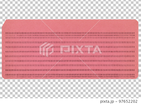 Punched card transparent background 97652202