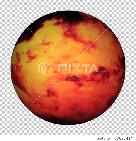fire sphere transparent background - Stock Illustration [97652414] - PIXTA