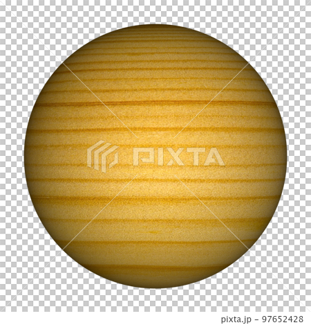 brown wood sphere transparent background 97652428