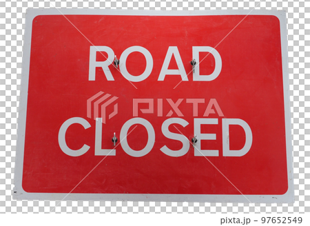 road closed sign transparent PNG 97652549