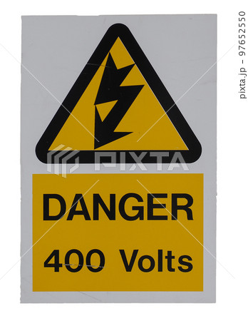 danger 400 volts sign transparent PNG 97652550