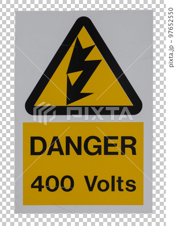 danger 400 volts sign transparent PNG 97652550