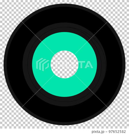 Teal green vinyl record transparent PNG 97652582