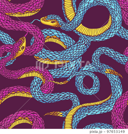 Pattern with snakes. 97653149