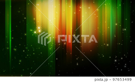 色のついた背景にキラキラが舞い、縦ラインが光る 97653499
