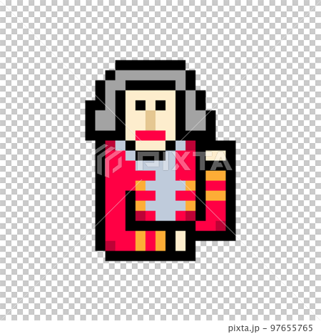 pixel illustration of a judge pixel illustration of a judge 97655765