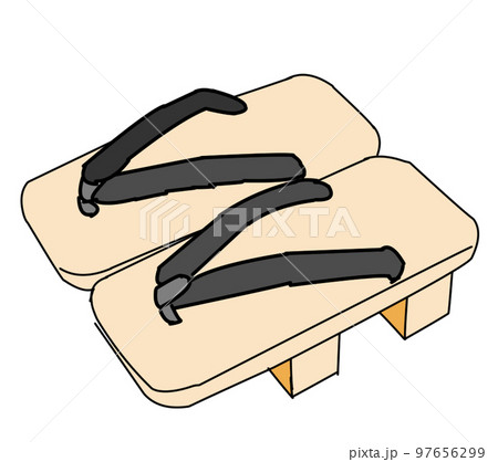さまざまな靴（履物）のイラスト 97656299