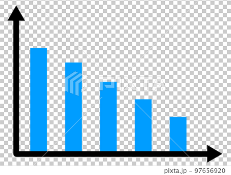 blue bar graph falling down blue bar graph falling down 97656920