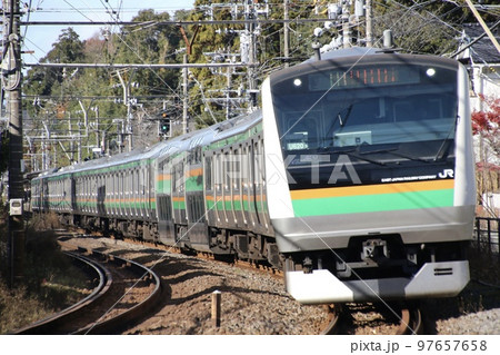 JR東日本　E233系3000番台•湘南新宿ライン 97657658