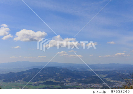 天山からみた景色「佐賀県」 97658249