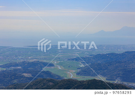 天山からみた景色「佐賀県」 97658293