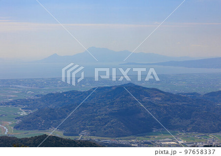 天山からみた景色「佐賀県」 97658337