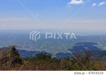 天山からみた景色「佐賀県」 97658339