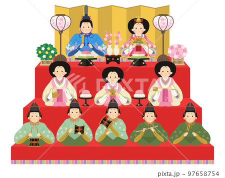 雛人形_ひなまつり 97658754
