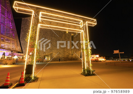 武蔵野令和神社　ライトアップ 97658989