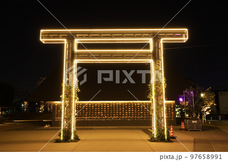 武蔵野令和神社 ライトアップ 武蔵野令和神社 ライトアップ 97658991