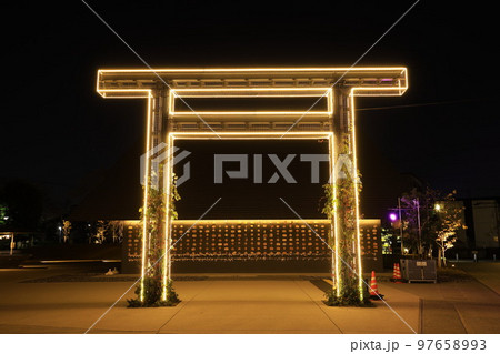 武蔵野令和神社　ライトアップ 97658993