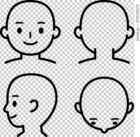 變形的頭插圖集 97659029