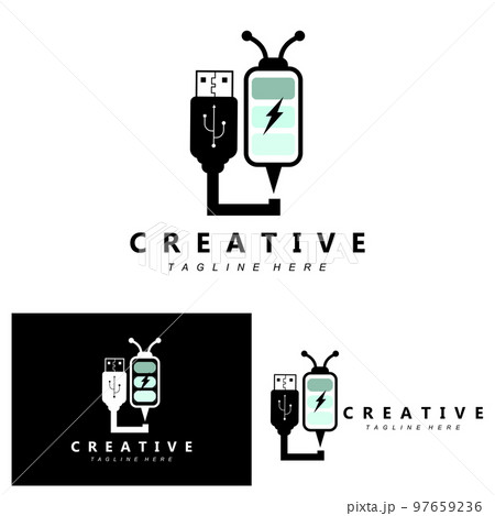 charging logo vector icon, smartphone vehicle, using electricity and battery 97659236