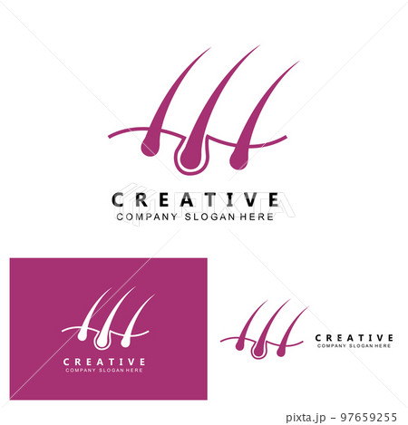 hair care logo vector icon skin health illustration design concept 97659255