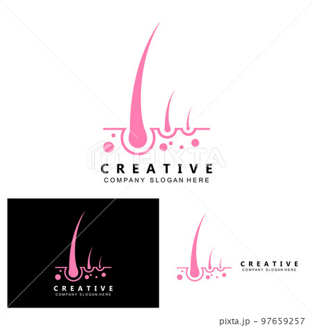 hair care logo vector icon skin health illustration design concept 97659257