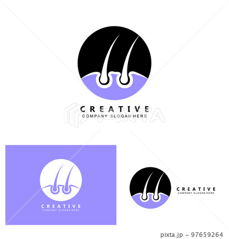 hair care logo vector icon skin health illustration design concept hair care logo vector icon skin health illustration design concept 97659264