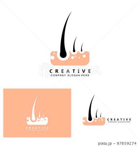 hair care logo vector icon skin health illustration design concept 97659274