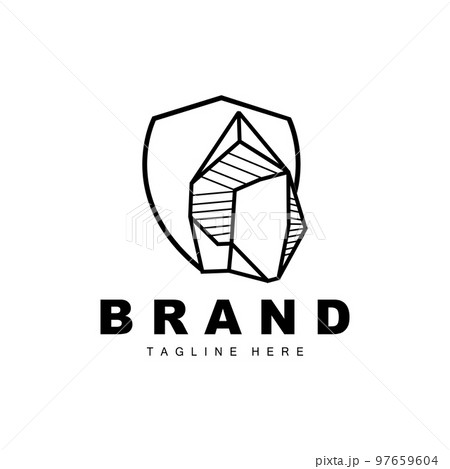 Stone Logo, Gem Line Stone Design, Diamond, Crystal, Simple Elegant, Product Brand Vector, Natural Stone Icon Stone Logo, Gem Line Stone Design, Diamond, Crystal, Simple Elegant, Product Brand Vector, Natural Stone Icon 97659604