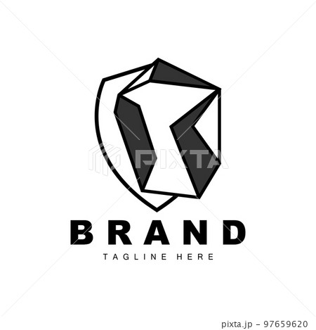 Stone Logo, Gem Line Stone Design, Diamond, Crystal, Simple Elegant, Product Brand Vector, Natural Stone Icon 97659620
