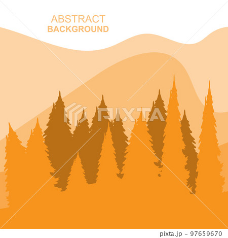 Abstract Forest Mountains Vector Illustration Background Design Abstract Forest Mountains Vector Illustration Background Design 97659670