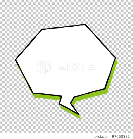 手描き風ふきだし 97660581