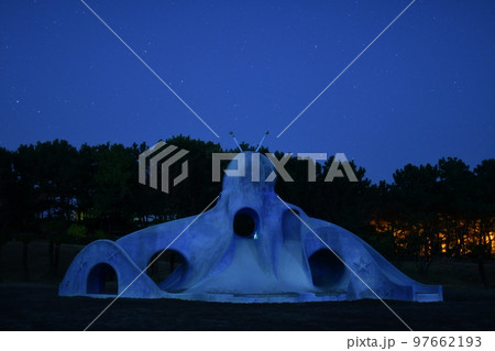 夜の辻堂海浜公園と星空 97662193